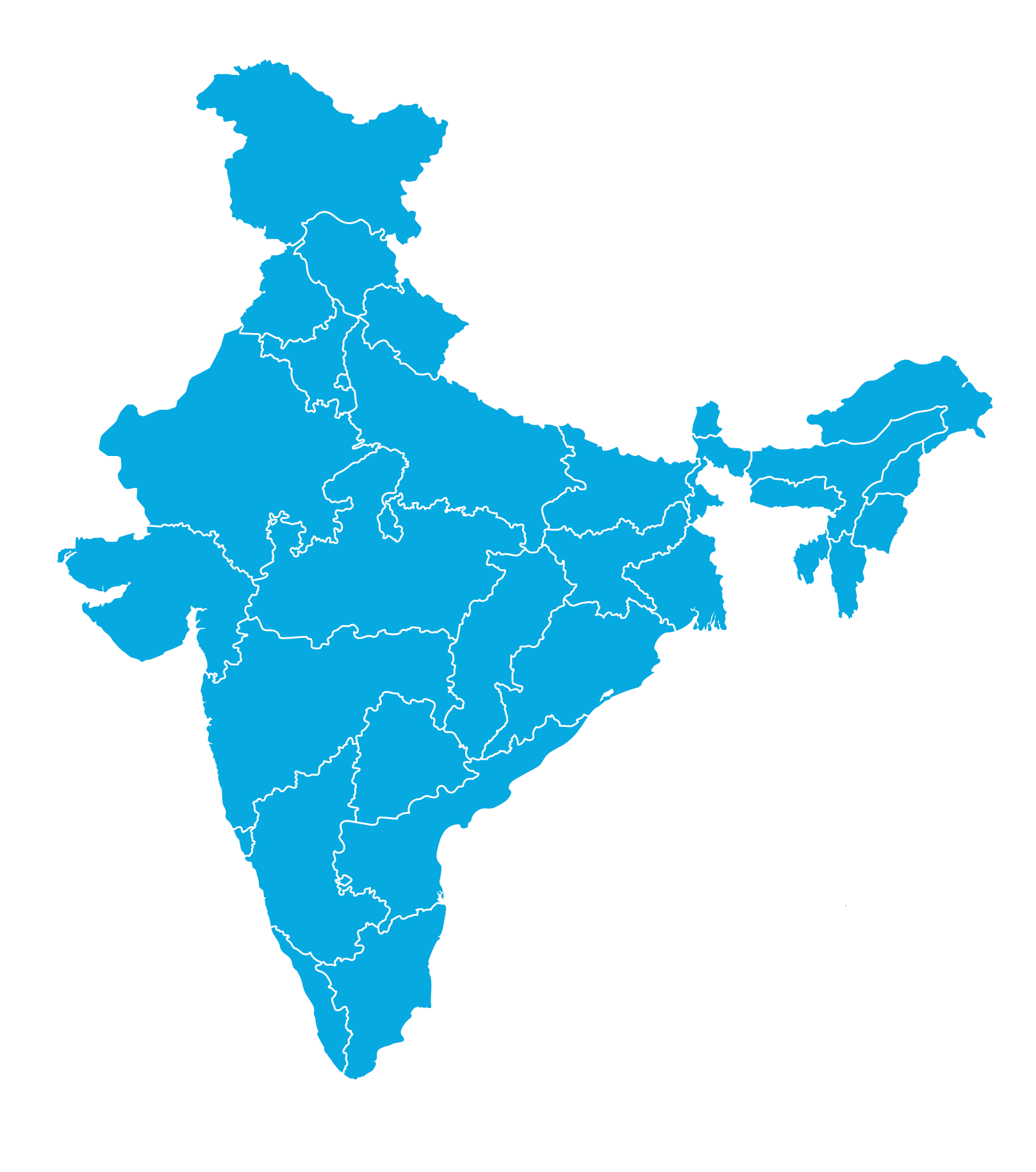 India_Map_Blue